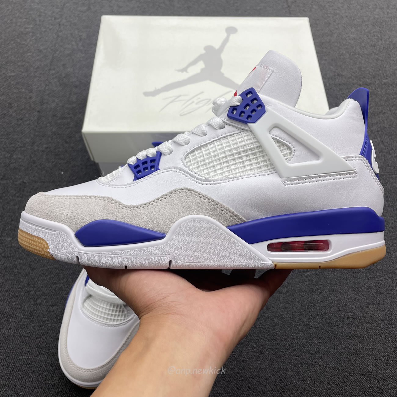 Air Jordan 4 Retro Sb White Blue Dr5415 105 (2) - newkick.vip