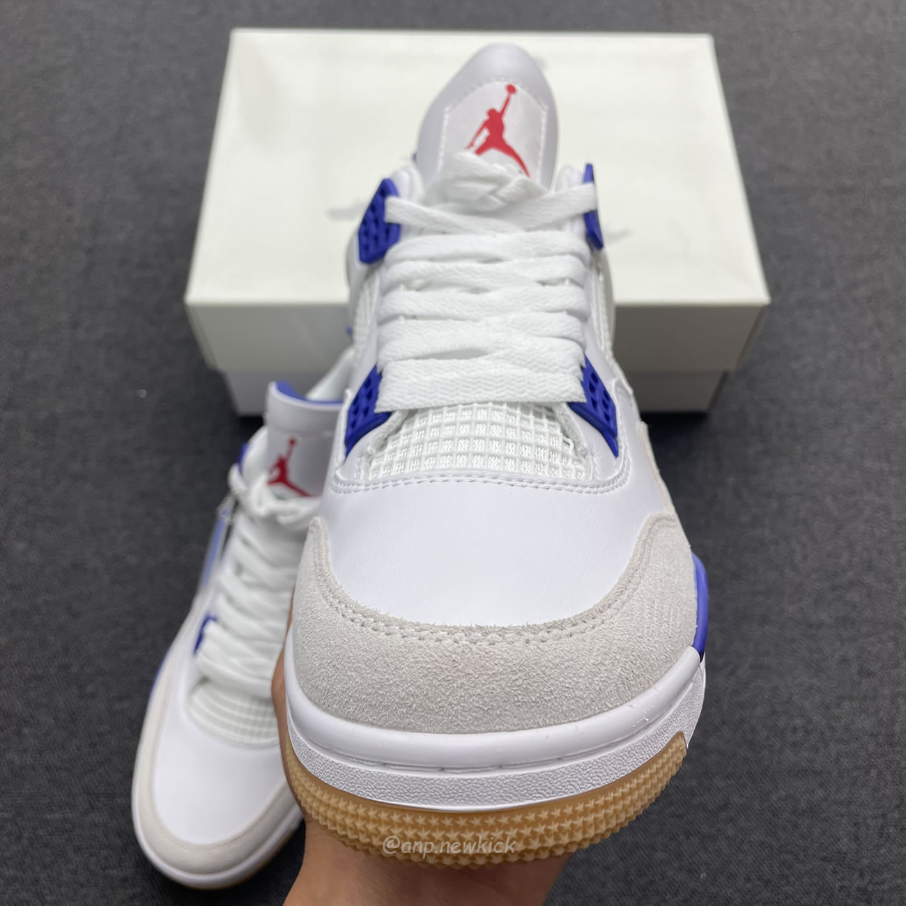 Air Jordan 4 Retro Sb White Blue Dr5415 105 (3) - newkick.vip