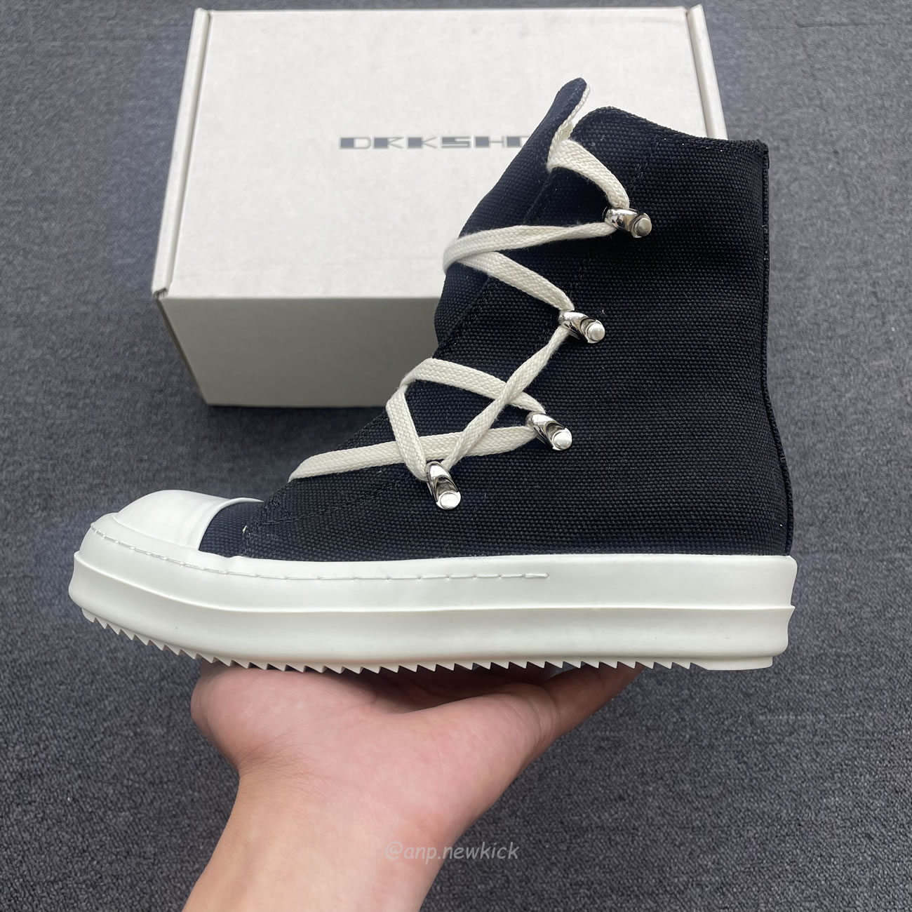 Rick Owens Drkshdw Strobe Hexa Black Du02b4805 (4) - newkick.vip