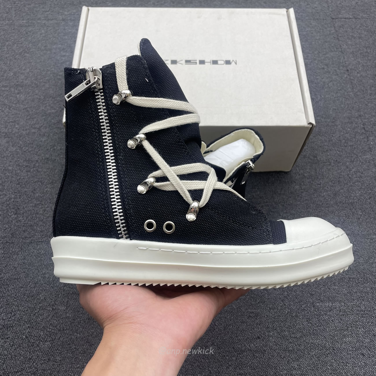 Rick Owens Drkshdw Strobe Hexa Black Du02b4805 (6) - newkick.vip