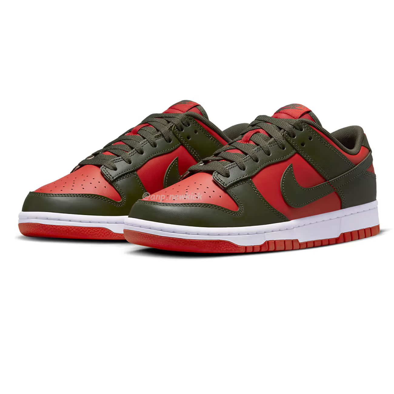 Nike Dunk Low Mystic Red Cargo Khaki Dv0833 600 (4) - newkick.vip