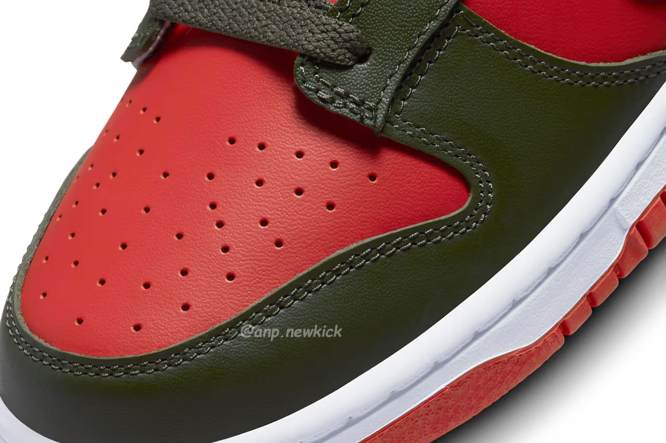 Nike Dunk Low Mystic Red Cargo Khaki Dv0833 600 (6) - newkick.vip