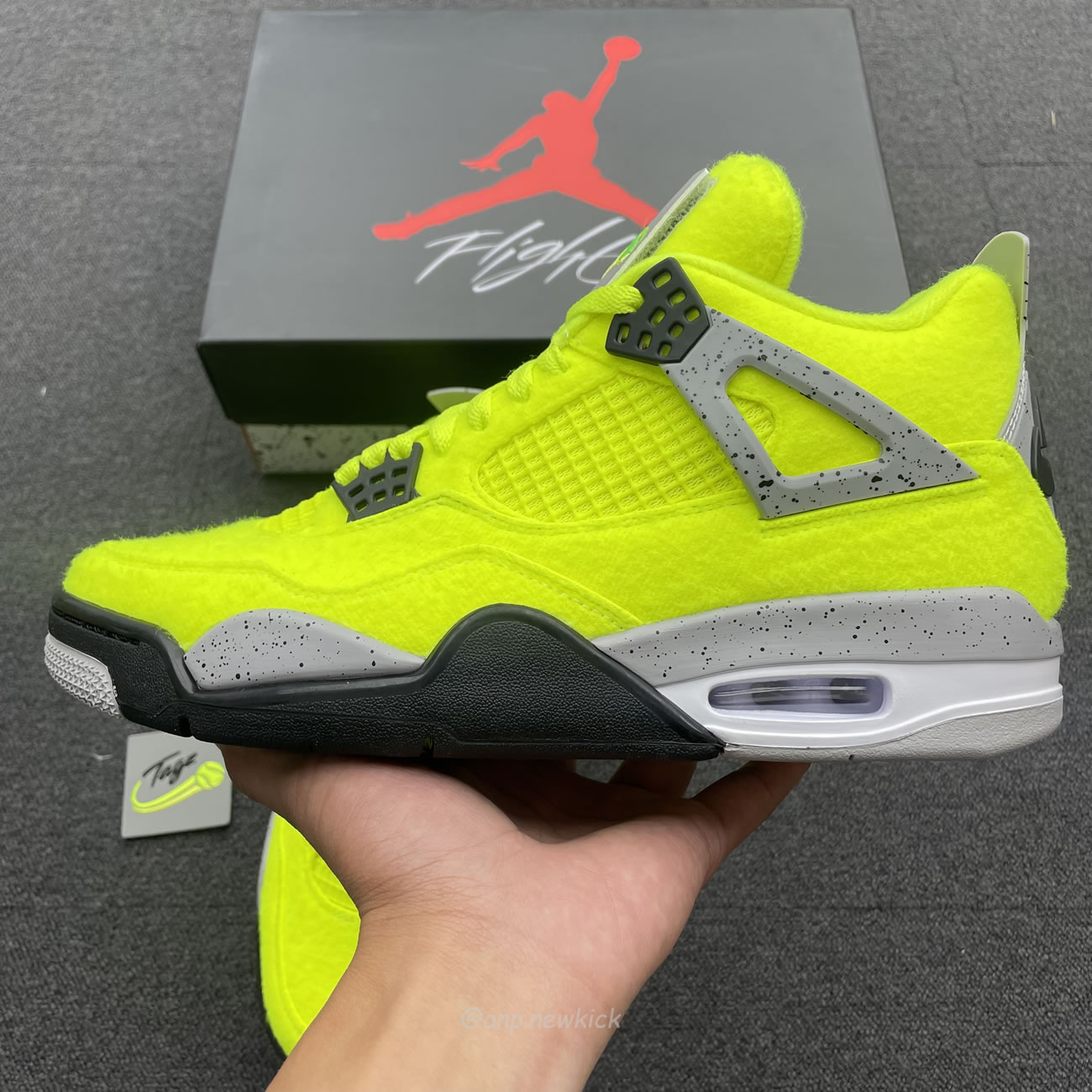 Air Jordan 4 Retro Tennis Ball Dv6773 700 (2) - newkick.vip