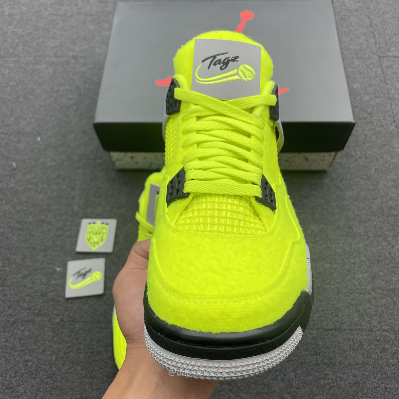 Air Jordan 4 Retro Tennis Ball Dv6773 700 (4) - newkick.vip