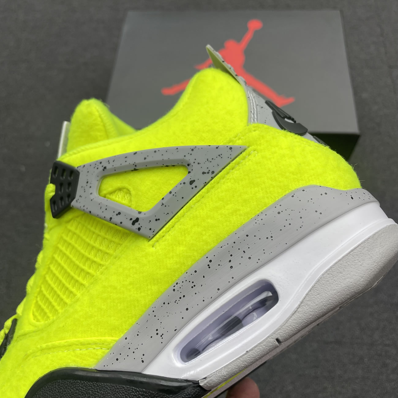 Air Jordan 4 Retro Tennis Ball Dv6773 700 (5) - newkick.vip