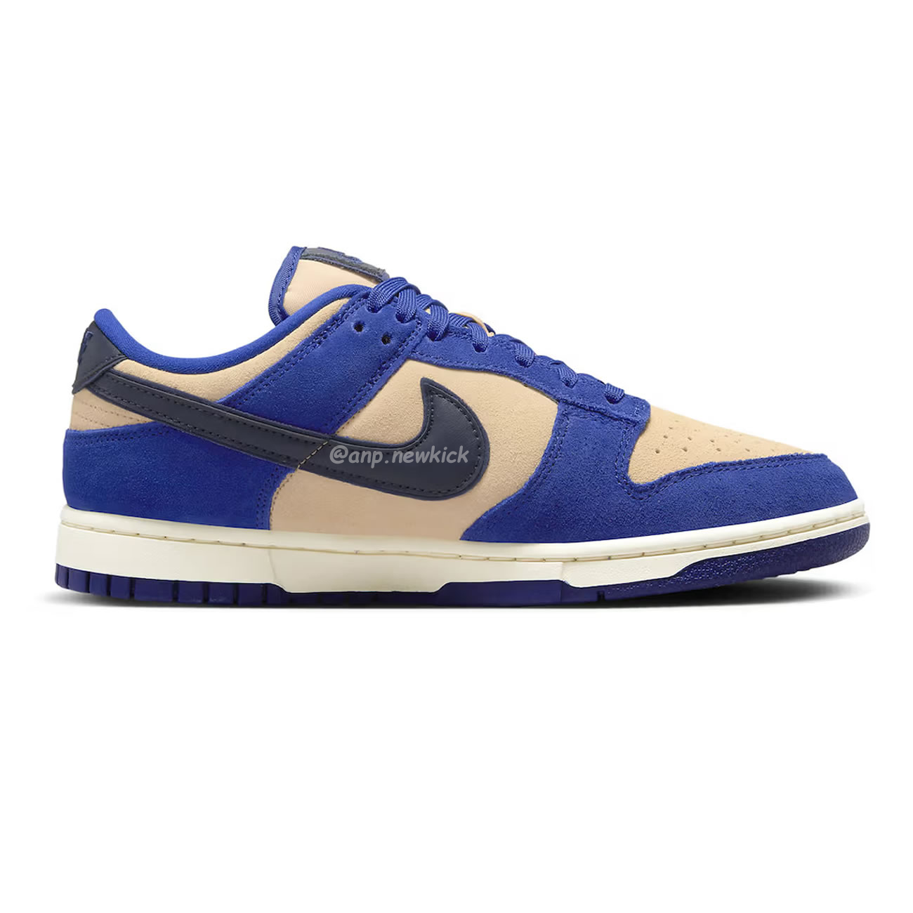 Nike Dunk Low Lx Blue Suede Womens Dv7411 400 (10) - newkick.vip