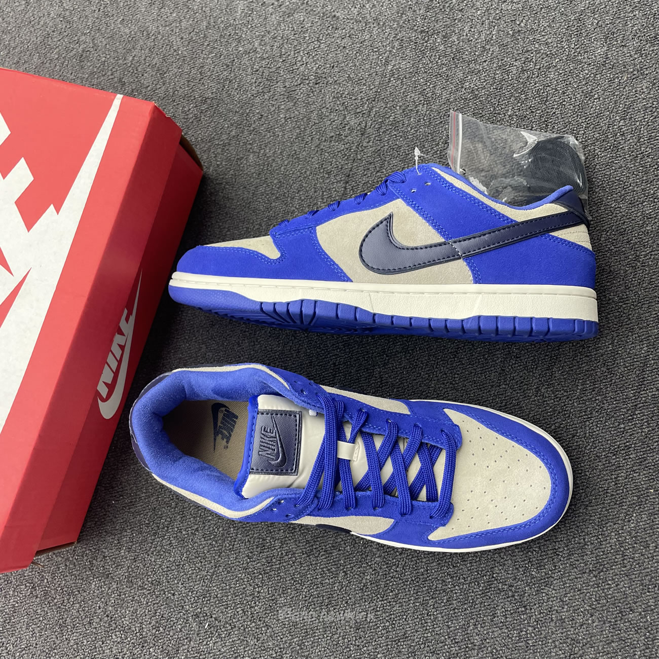 Nike Dunk Low Lx Blue Suede Womens Dv7411 400 (12) - newkick.vip