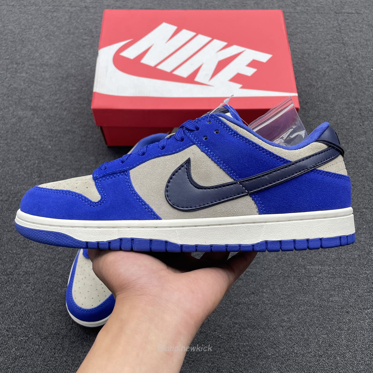 Nike Dunk Low Lx Blue Suede Womens Dv7411 400 (14) - newkick.vip