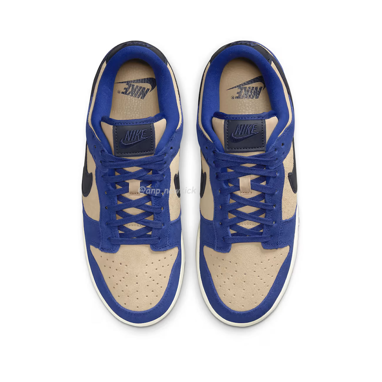 Nike Dunk Low Lx Blue Suede Womens Dv7411 400 (7) - newkick.vip