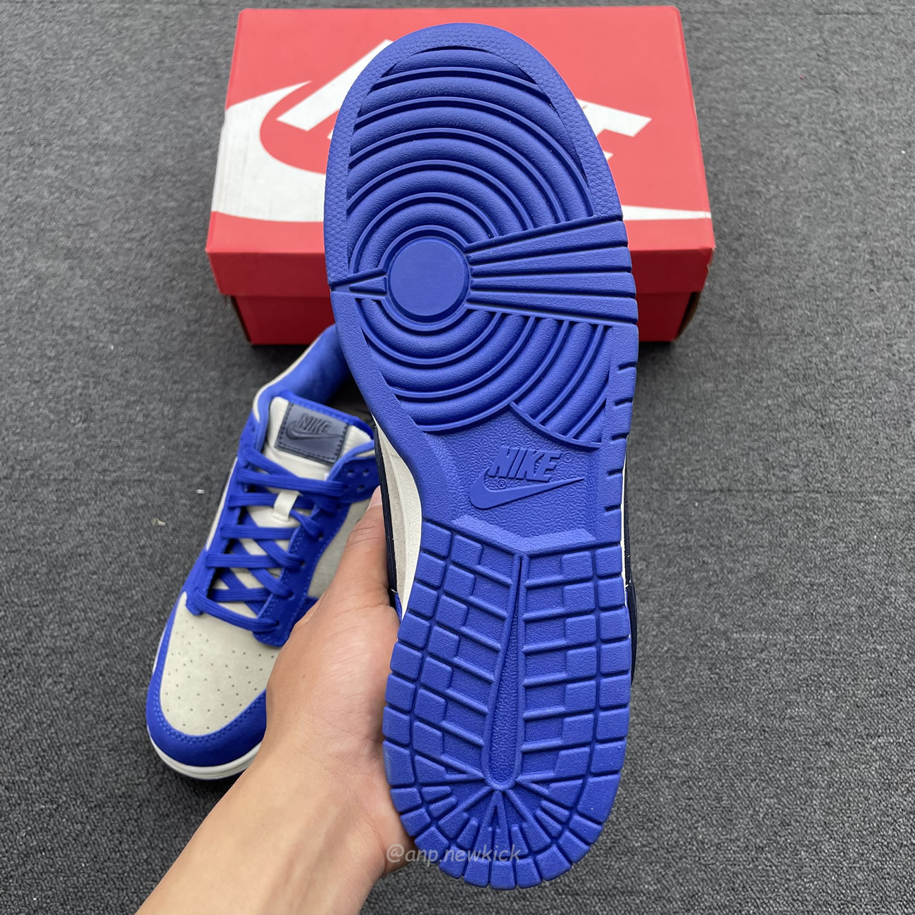 Nike Dunk Low Lx Blue Suede Womens Dv7411 400 (8) - newkick.vip