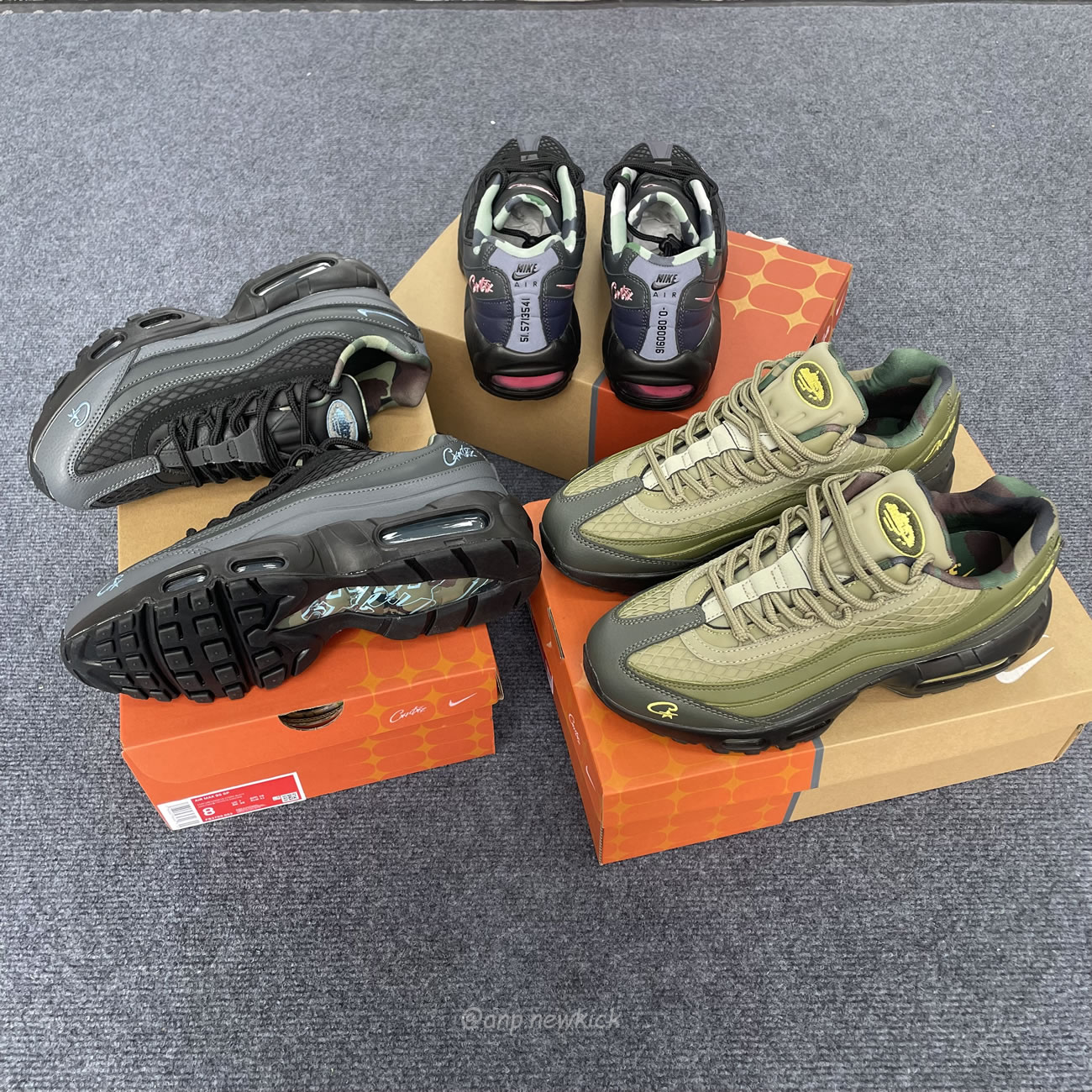 Nike Air Max 95 Sp Corteiz Pink Beam Fb2709 001 Gutta Green Fb2709 300 Aegean Storm Fb2709 002 (7) - newkick.vip