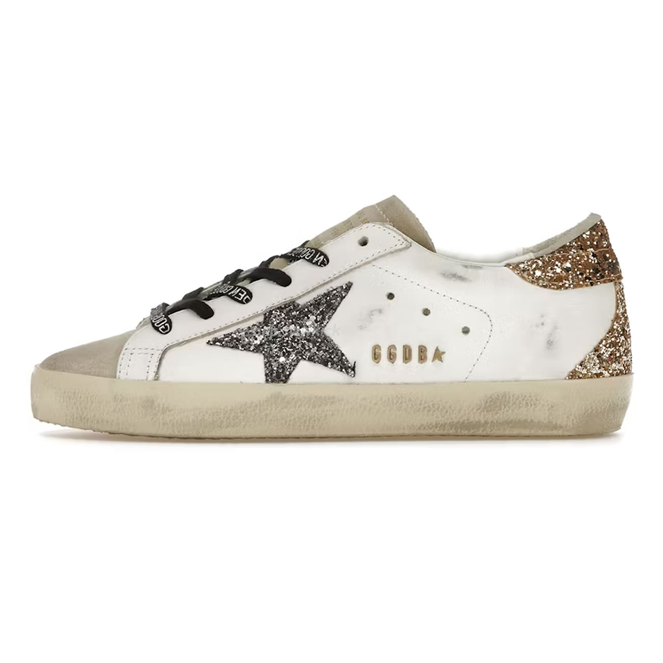 Golden Goose Super Star White Silver Gold Glitter Womens Gwf00102 (1) - newkick.vip