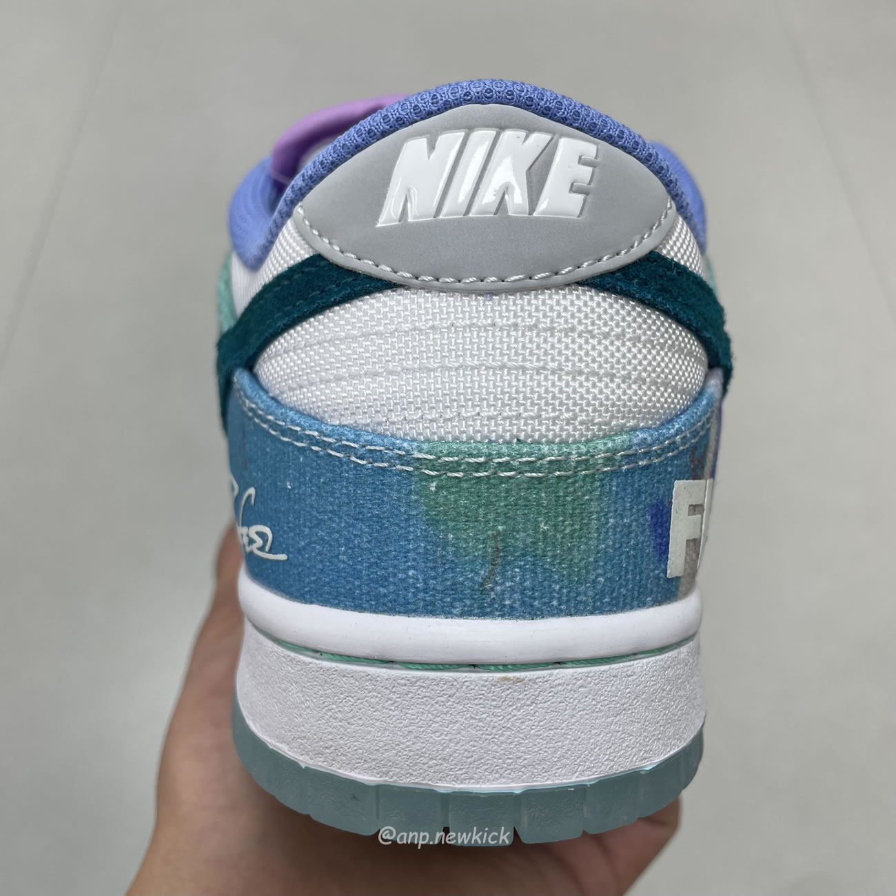 Nike Sb Dunk Low Futura Laboratories Bleached Aqua Hf6061 400 (8) - newkick.vip