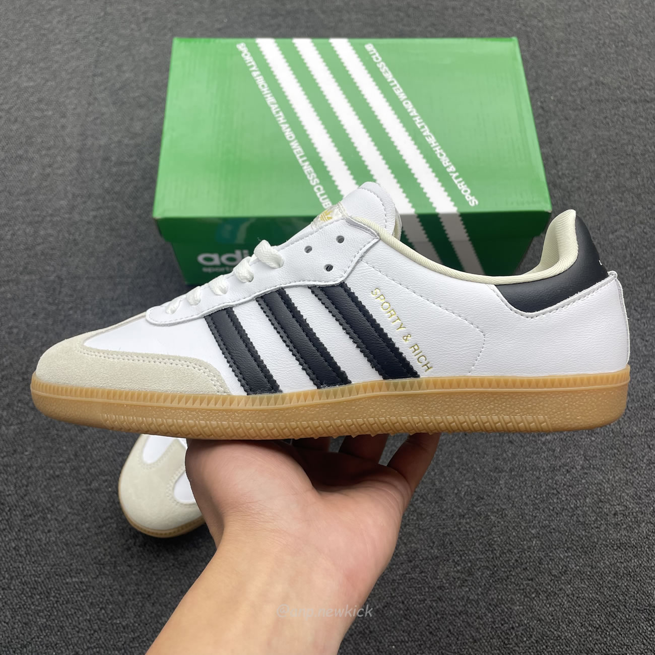 Adidas Samba Og Sporty Rich White Black Hp3354 (3) - newkick.vip