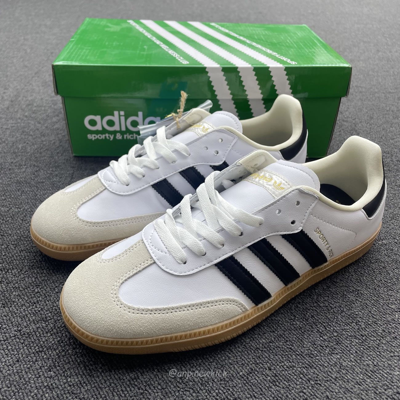 Adidas Samba Og Sporty Rich White Black Hp3354 (7) - newkick.vip