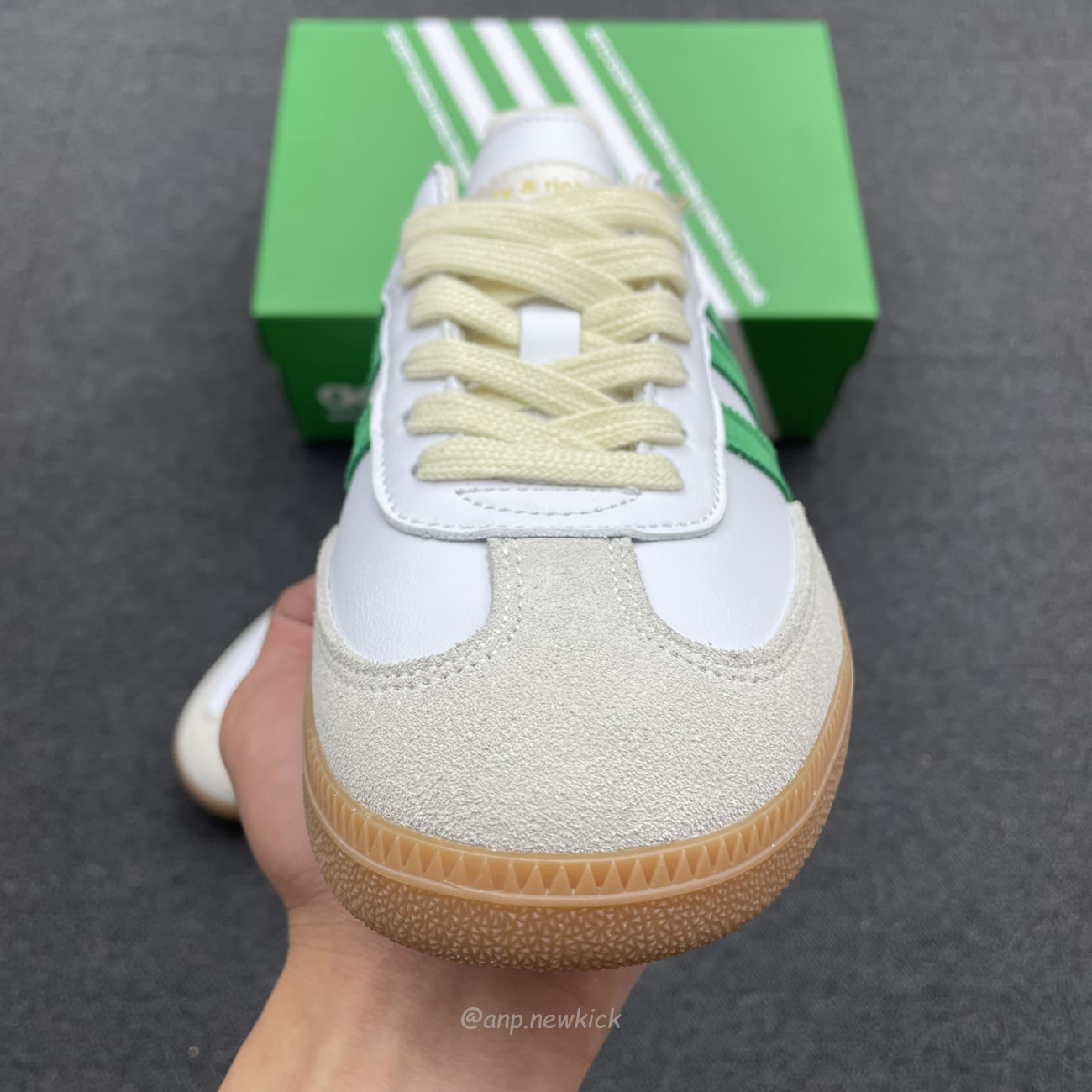 Adidas Samba Og Sporty Rich White Green Hq6075 (3) - newkick.vip