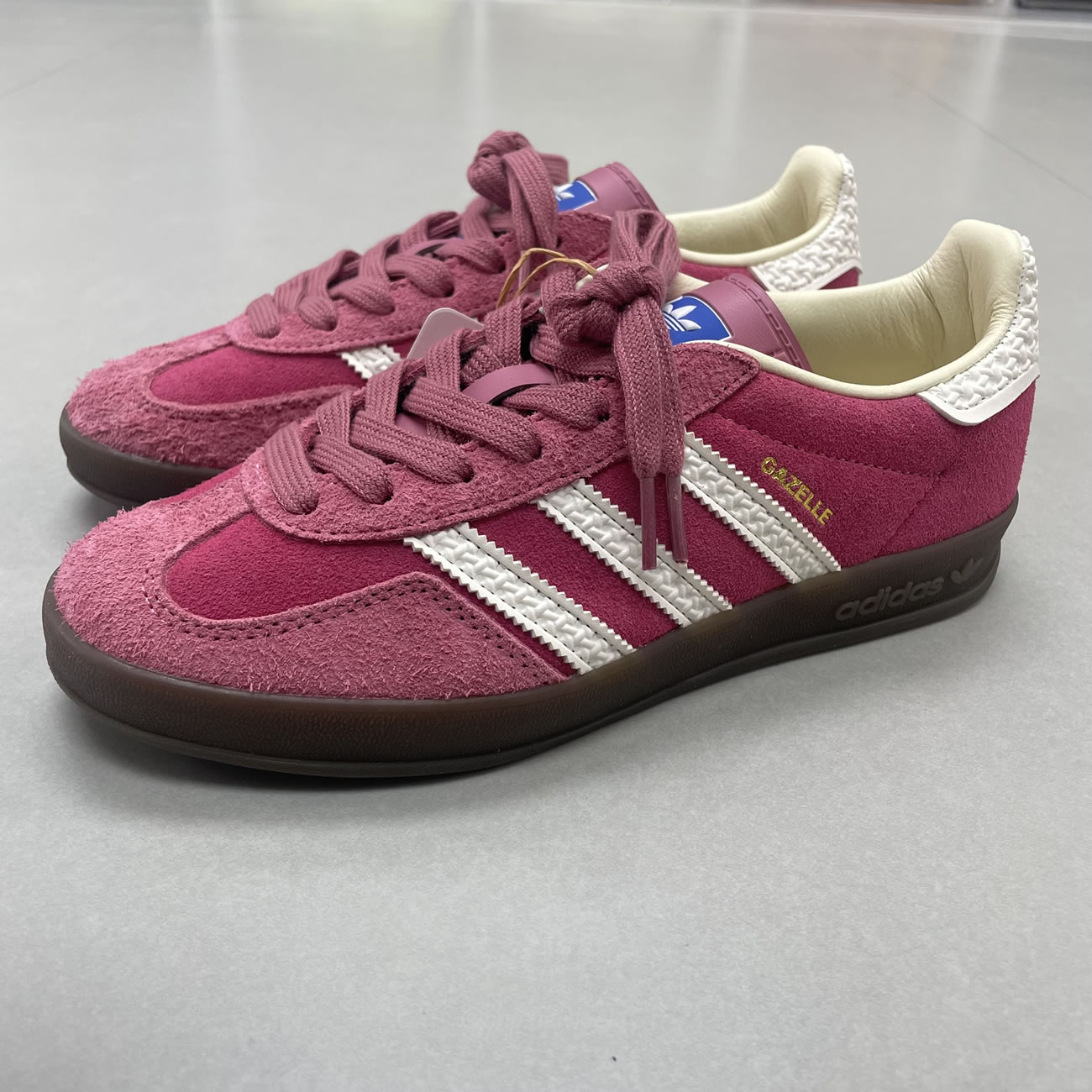 Adidas Gazelle Indoor Pink Cloud White If1809 (6) - newkick.vip