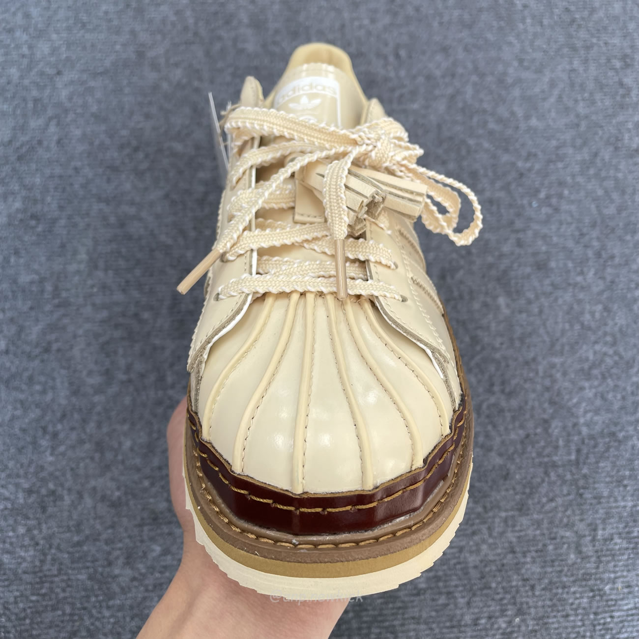 Adidas Superstar Clot By Edison Chen Milk Tea Jq6117 (7) - newkick.vip