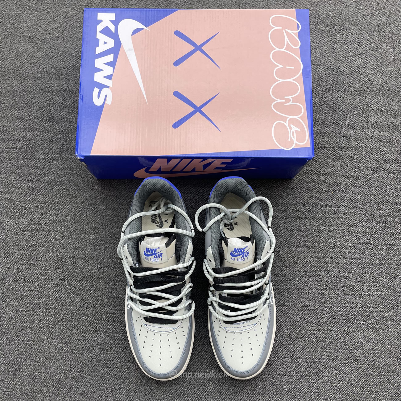 Nike Kaws X Air Force 1 Low Grey Royal Ks6869 333 (2) - newkick.vip