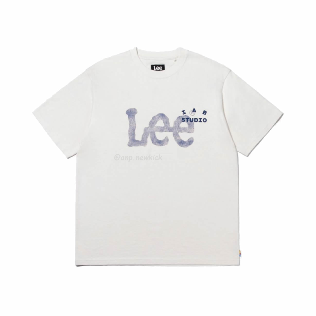 Lee X Iab Big Twitch Logo T Shirt White (1) - newkick.vip