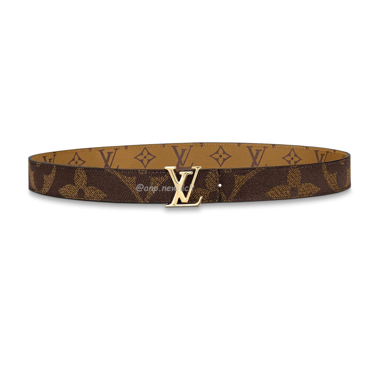 Louis Vuitton Reversible Belt Lv Iconic Monogram Giant Reverse 30 Mm Brown M0149u (1) - newkick.vip