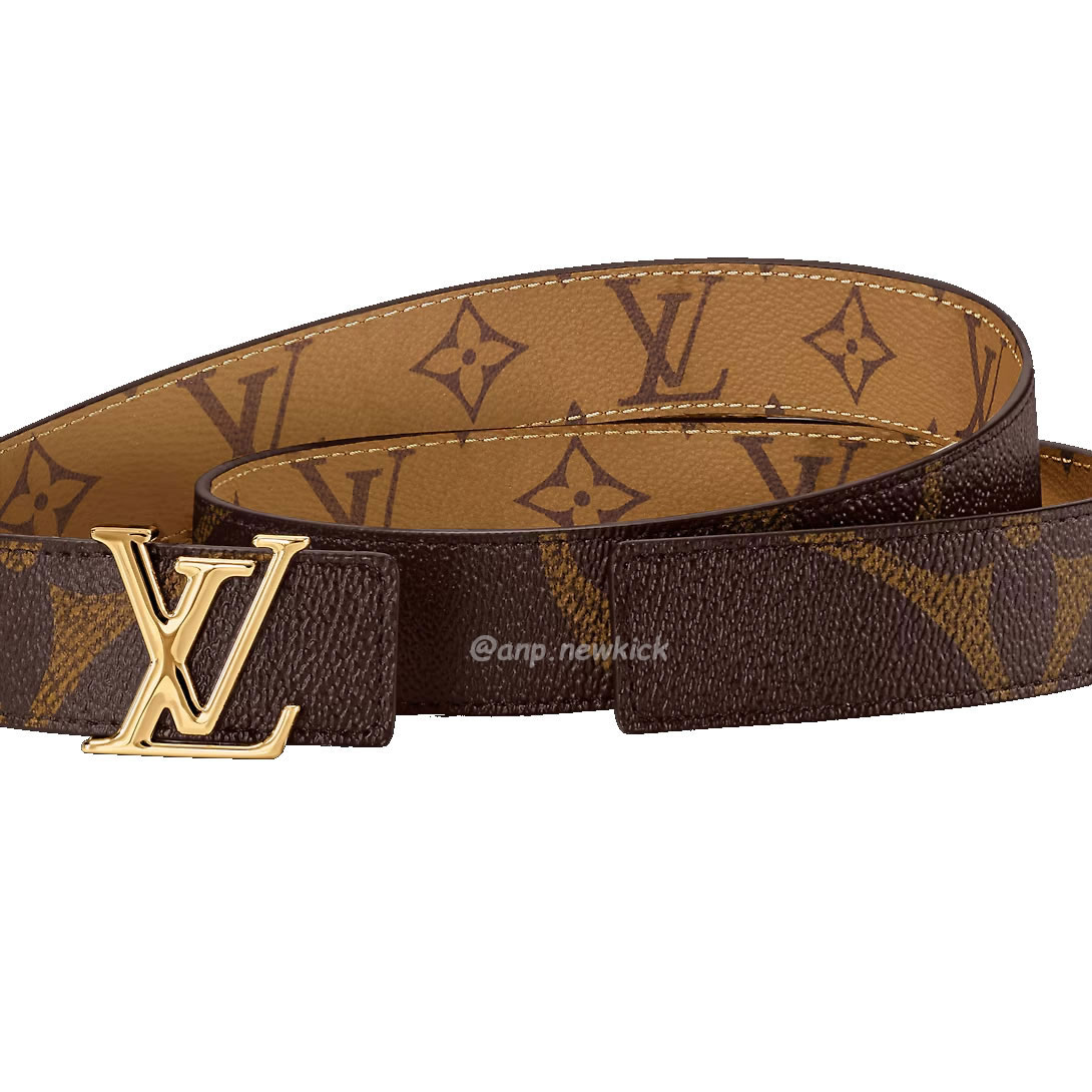 Louis Vuitton Reversible Belt Lv Iconic Monogram Giant Reverse 30 Mm Brown M0149u (4) - newkick.vip