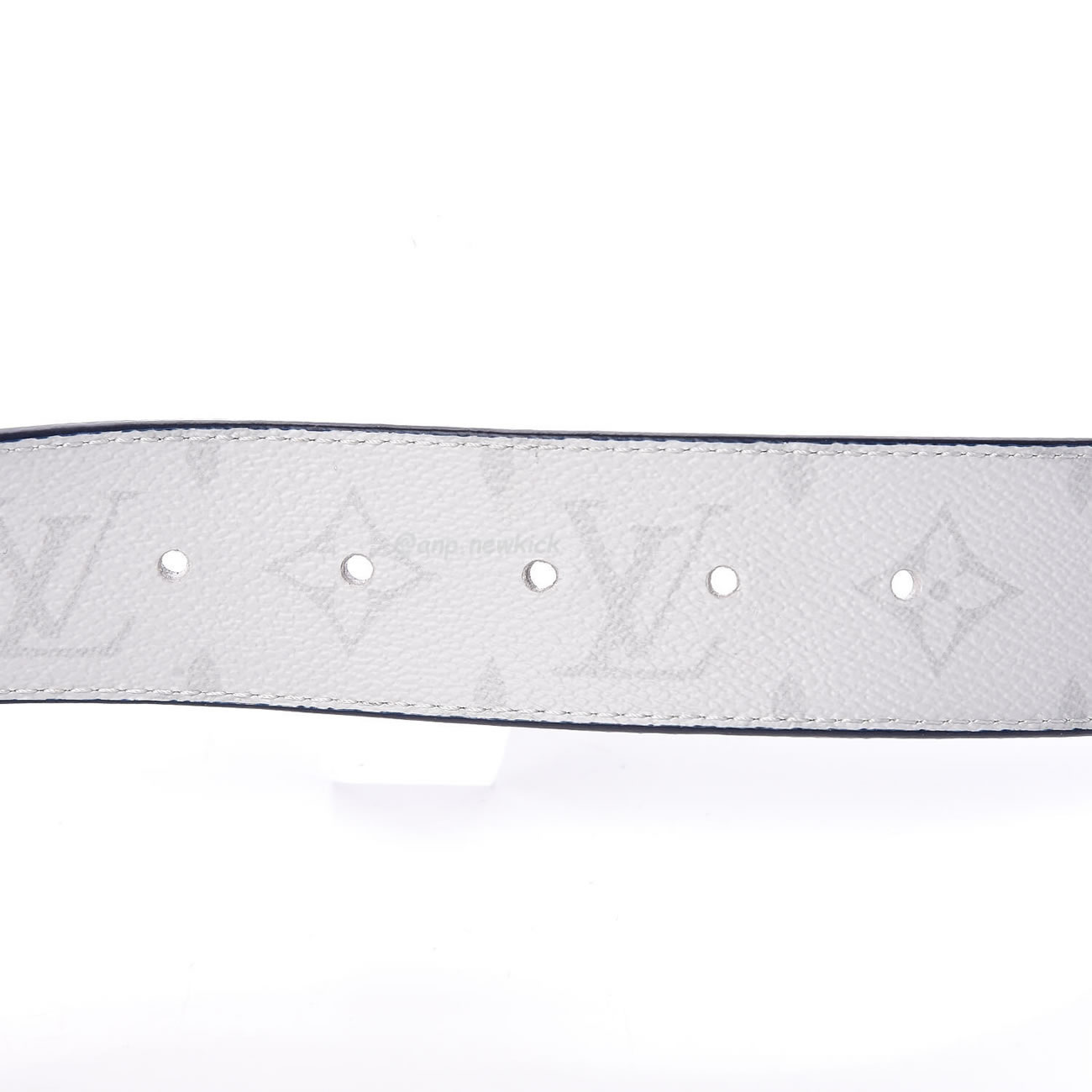 Louis Vuitton Lv Initiales Belt Monogram Logo Story 40mm White M0162s (6) - newkick.vip