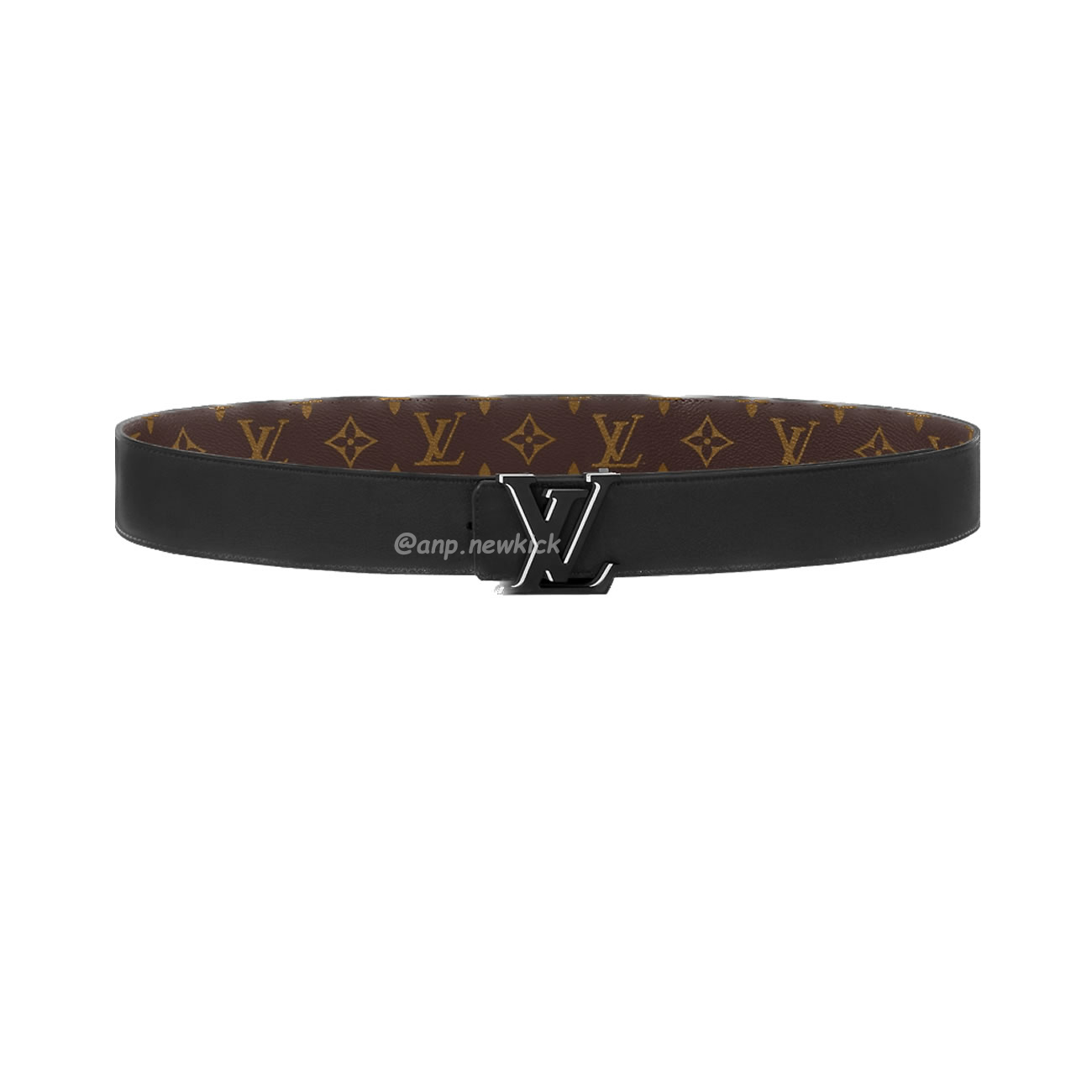 Louis Vuitton Lv Skatepark 40mm Reversible Belt Monogram Eclipse Black M8263q (2) - newkick.vip