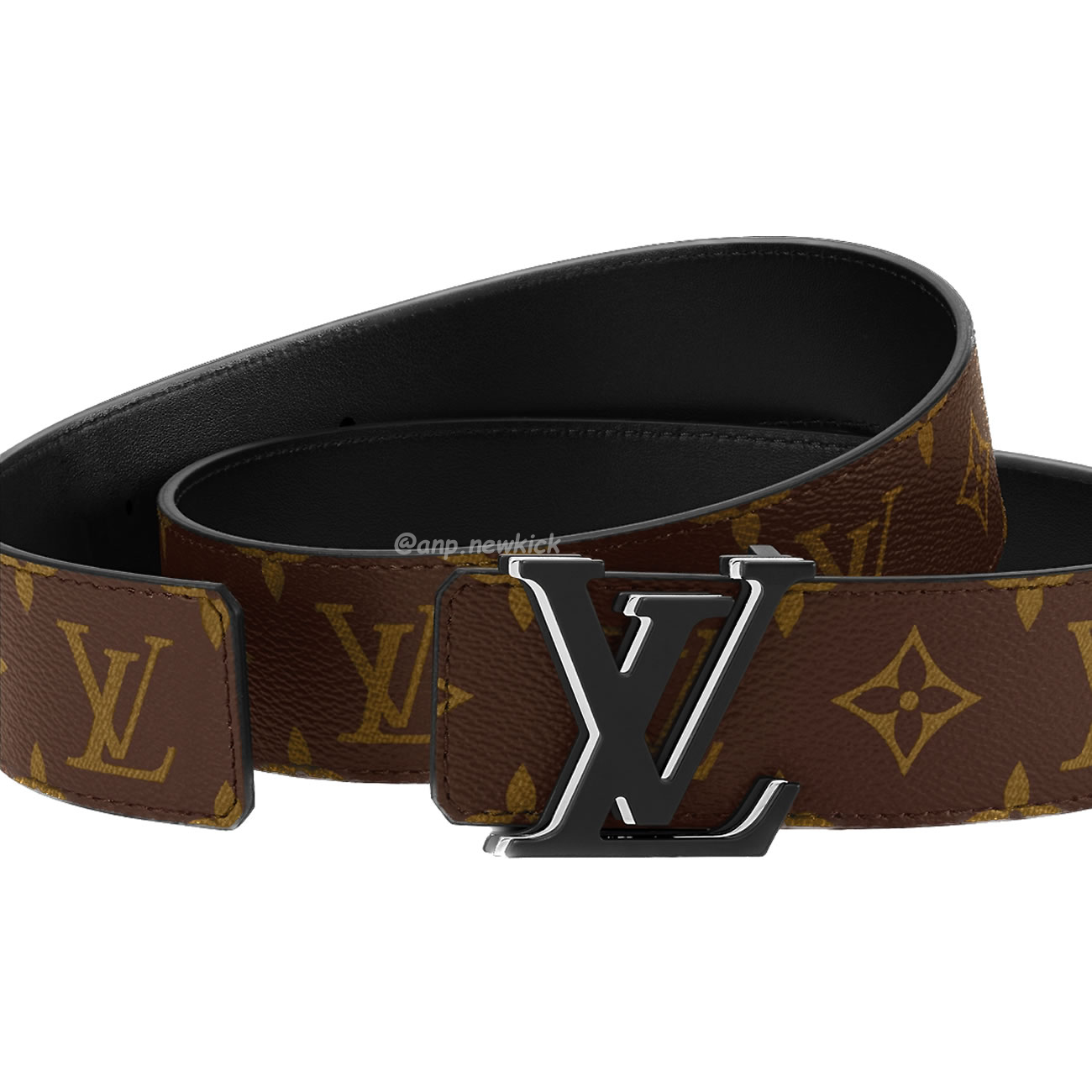 Louis Vuitton Lv Skatepark 40mm Reversible Belt Monogram Eclipse Black M8263q (4) - newkick.vip