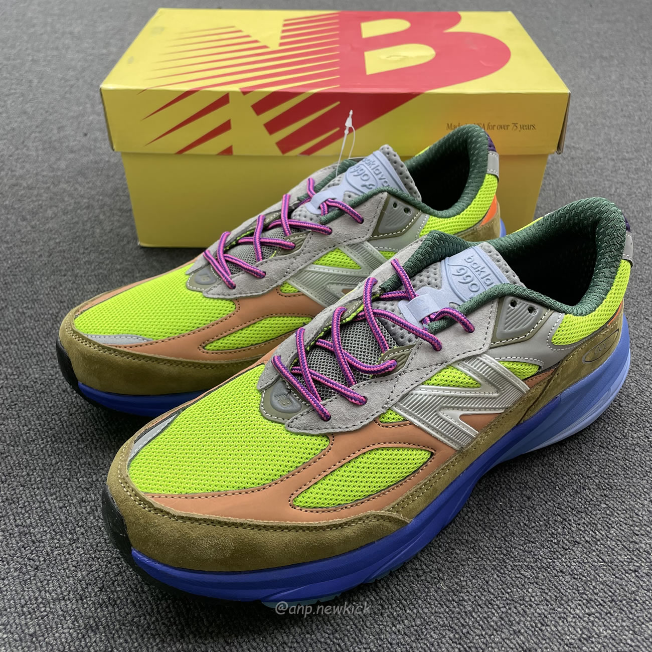 New Balance 990v6 Miusa Action Bronson Baklava M990ab6 (2) - newkick.vip