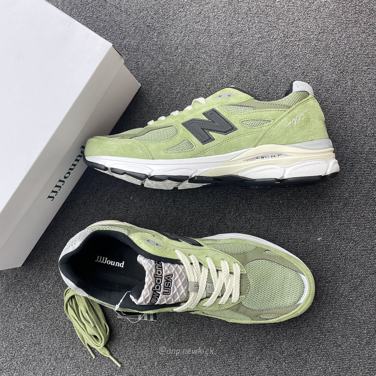 New Balance 990v3 Miusa Jjjjound Olive M990jd3 (9) - newkick.vip