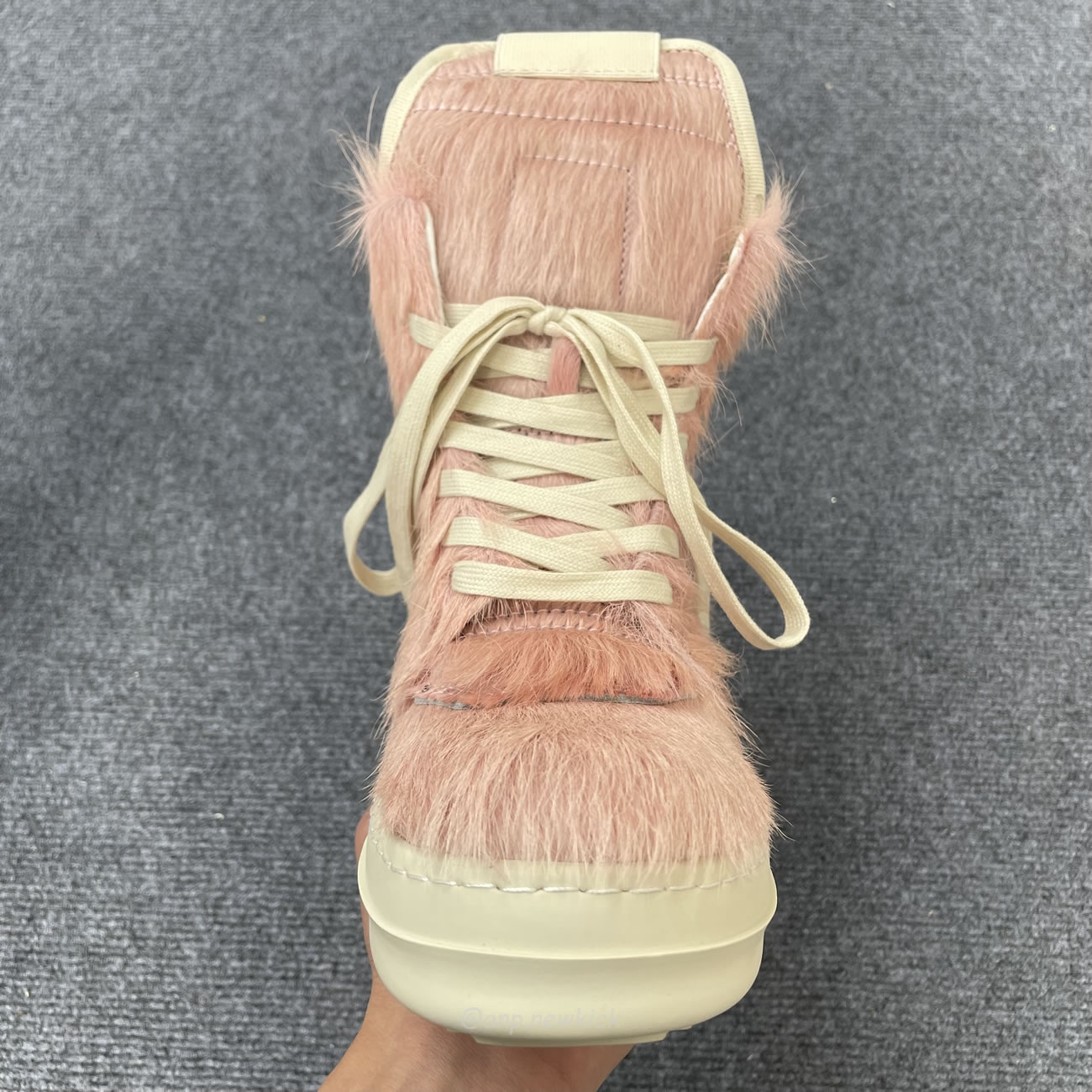 Rick Owens Geobasket Kuhfell Dusty Rosa Milch Rr02b2894lhl 8311 (5) - newkick.vip