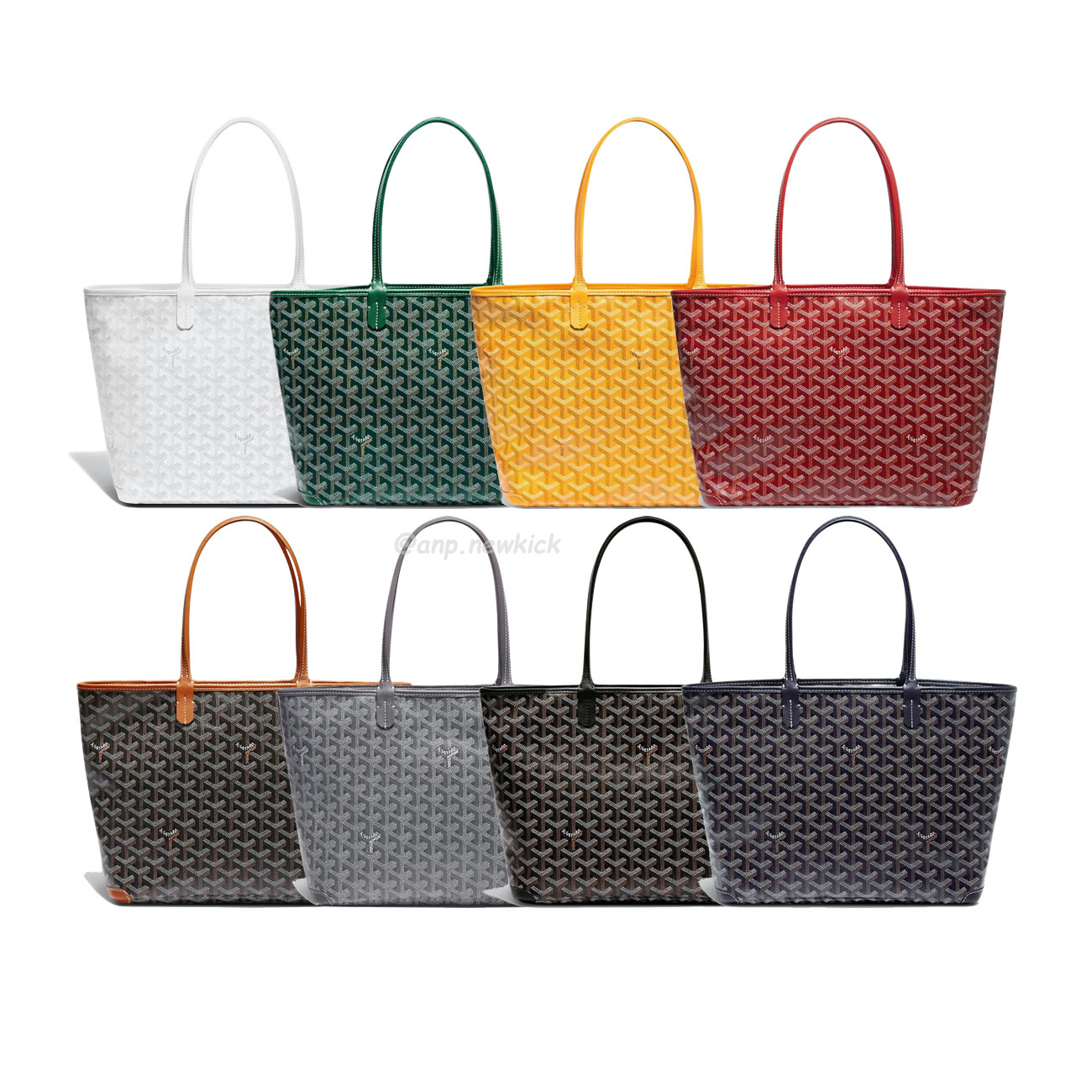 Goyard Artois Tote Pm Blacknatural Green Grey Red White Navy Blue Black Yellow (1) - newkick.vip