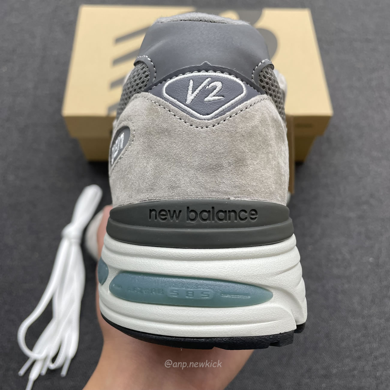 New Balance 991v2 Miuk Rock Ridge Grey U991gl2 (5) - newkick.vip