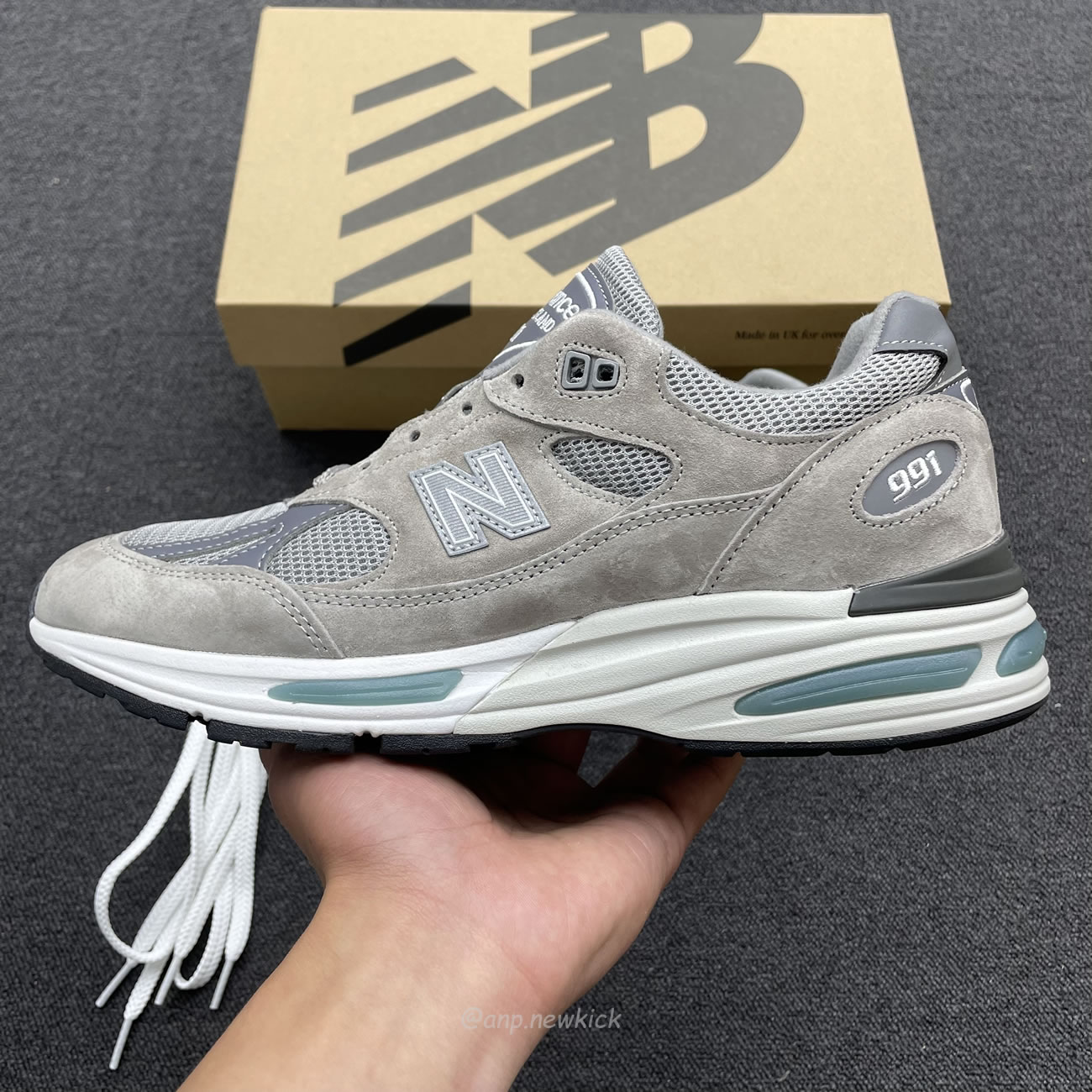 New Balance 991v2 Miuk Rock Ridge Grey U991gl2 (7) - newkick.vip