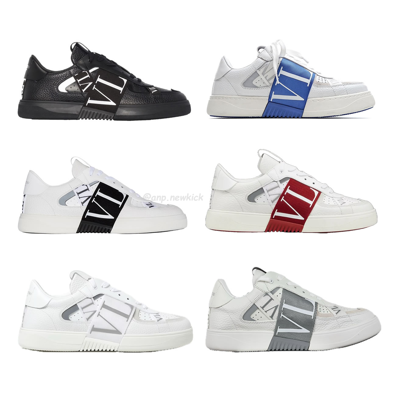 Valentino Garavani Vl7n Sneaker Low Top White Black Grey Red Blue Ys0c58wrq 24p (1) - newkick.vip