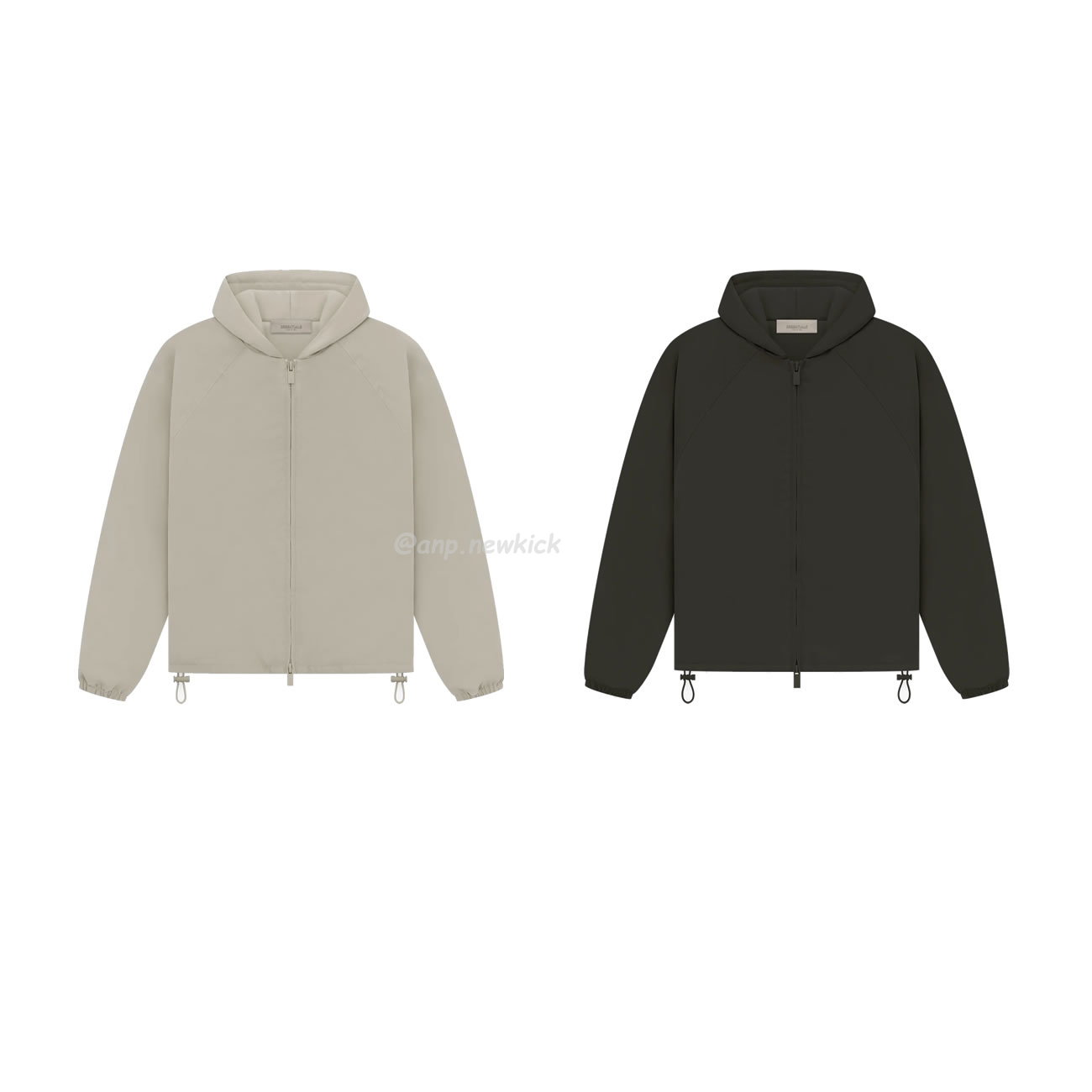 Fear Of God Essentials Fog 23fw Zipper Hooded Cotton Jacket Brown Black Elephant White S Xl (1) - newkick.vip