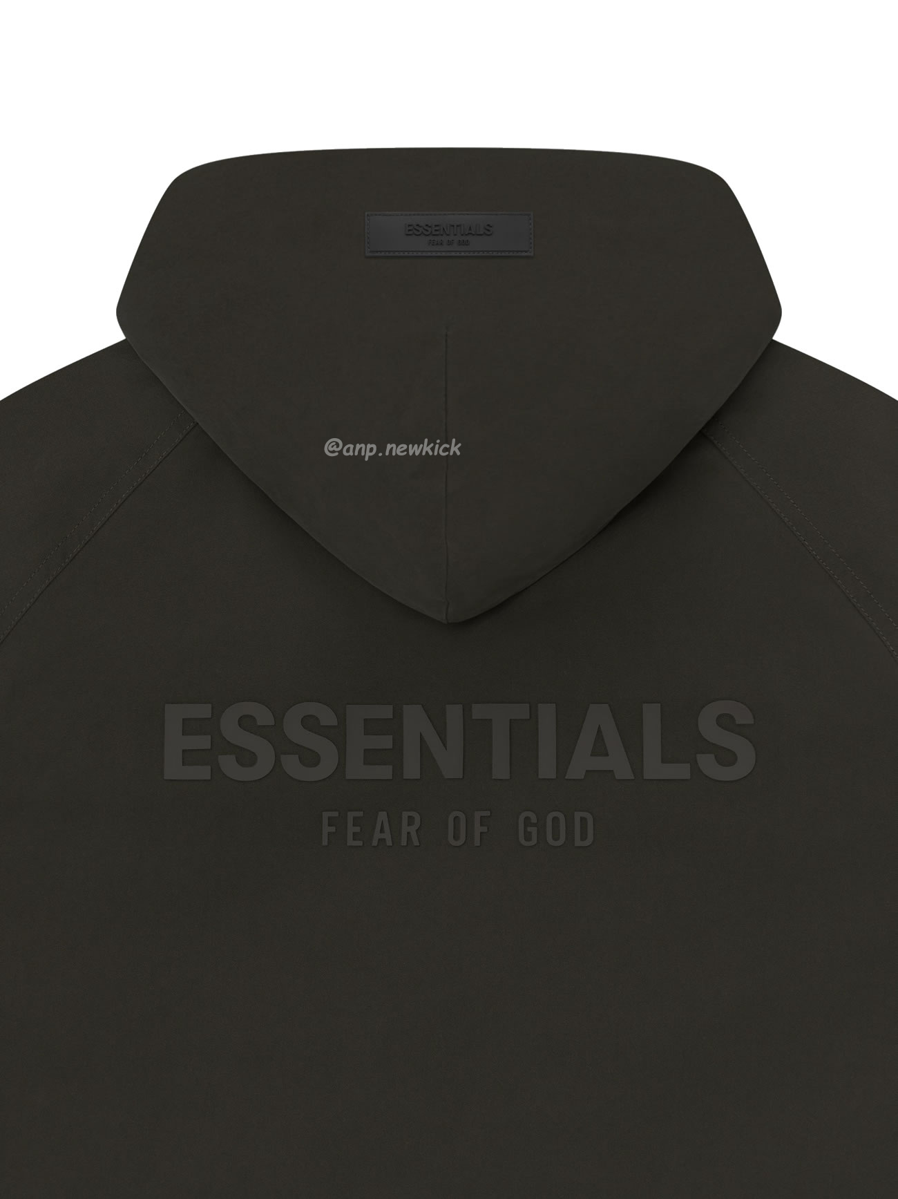 Fear Of God Essentials Fog 23fw Zipper Hooded Cotton Jacket Brown Black Elephant White S Xl (3) - newkick.vip