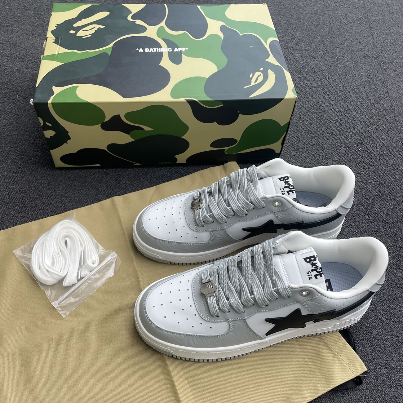 A Bathing Ape Bape Sta Low Black (20) - newkick.vip