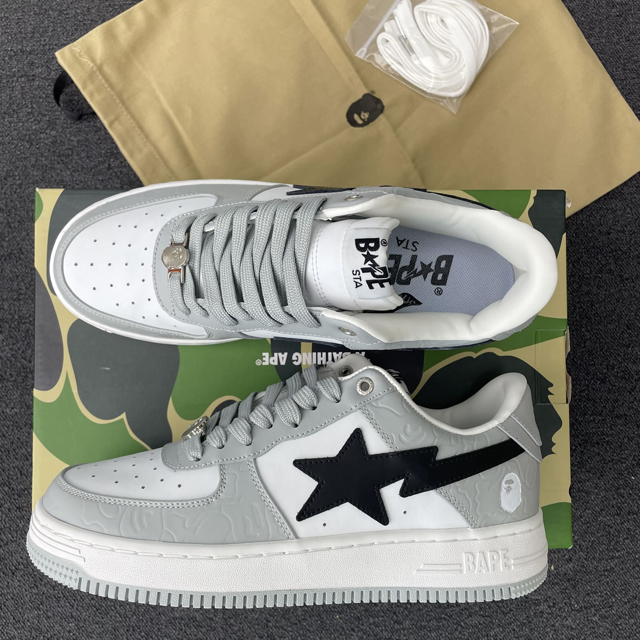 A Bathing Ape Bape Sta Low Black (24) - newkick.vip