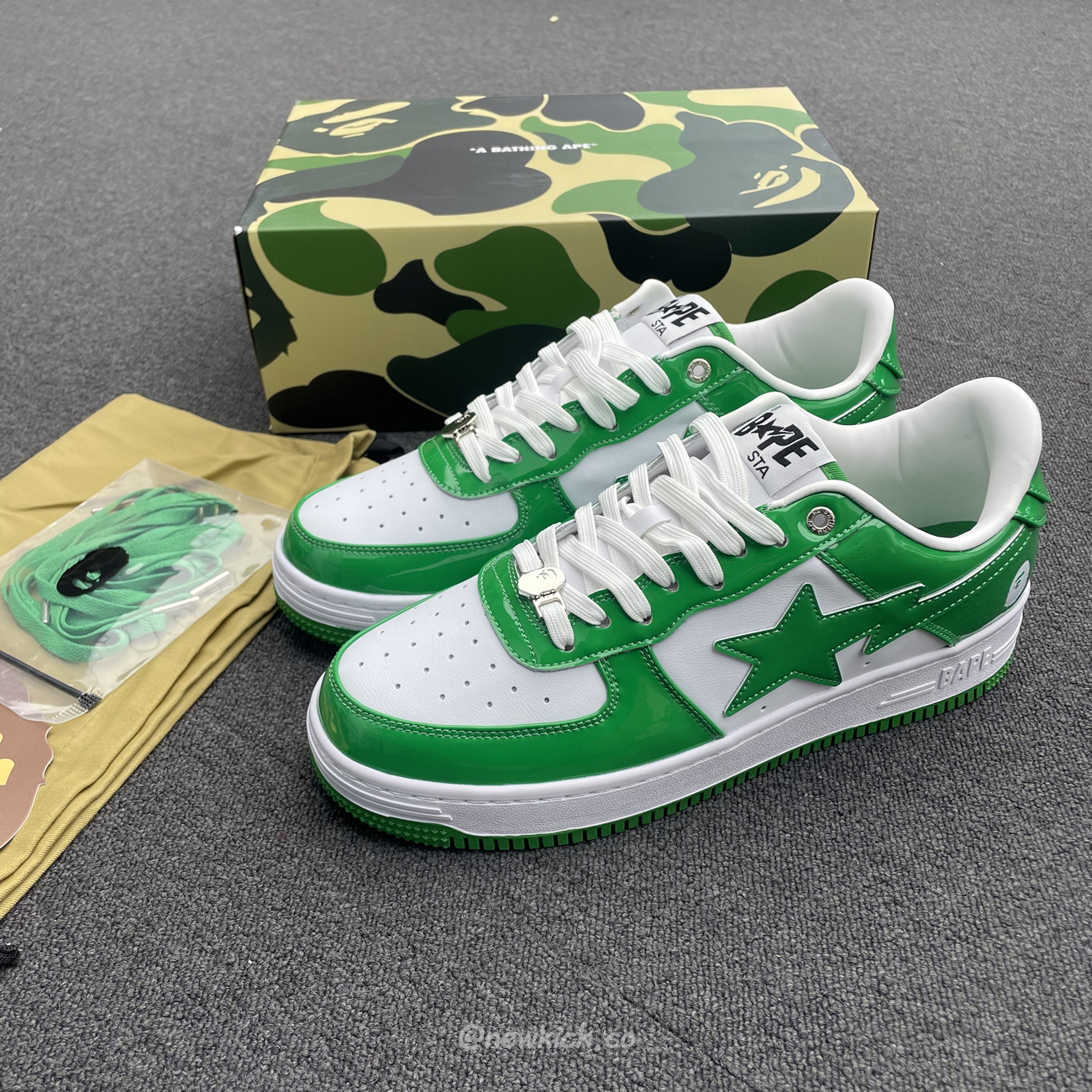 A Bathing Ape Bape Sta Low Black (38) - newkick.vip