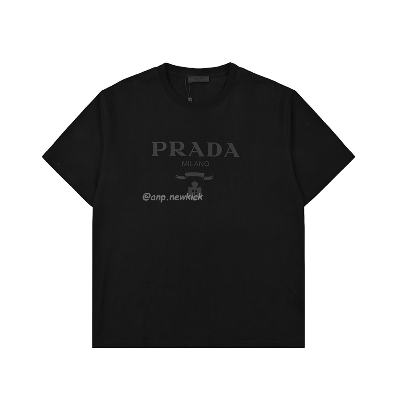 Prada Raised Logo Round Neck T Shirt (10) - newkick.vip