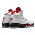 Air Jordan 5 "Fire Red 3M 2020 - Silver Tongue" OG On Feet DA1911-102