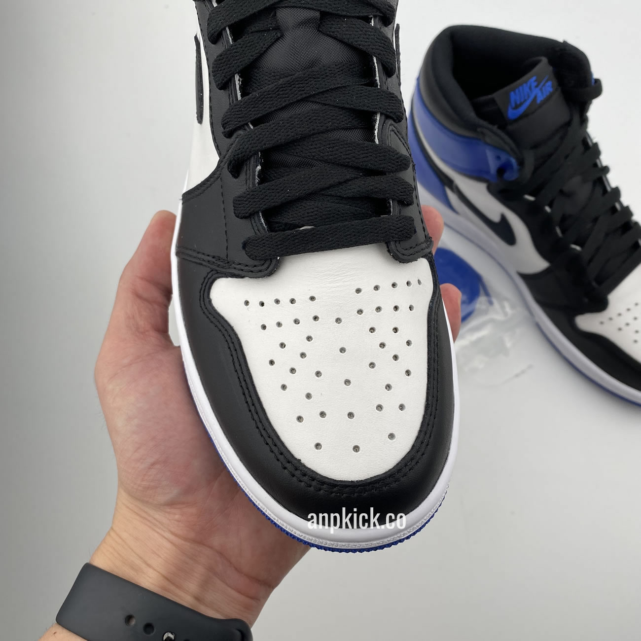 Black and Blue Jordan 1 "Fragment" 716371-040 Retro 1s