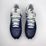 Sacai x Fragment Design x Nike Lvd Waffle Daybreak Grid Navy Blue Black BV0073-008