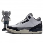 Kaws x Air Jordan 3 Fresh Water White/Light Grey New Release For Sale