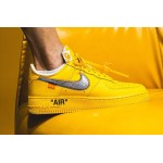 Off-White x Nike Air Force 1 "University Gold" DD1876-700