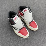 Travis Scott x Air Jordan 1 High OG SP "White Red/Black" x Fragment Custom Making