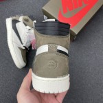 Travis Scott x Air Jordan 1 High OG SP "White Brown/Black" x Fragment Custom Making