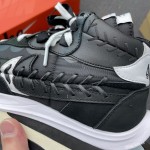 Sacai x Nike Vaporwaffle x Jean Paul Gaultier Black White DH9186-001